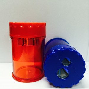TWO HOLE SHARPENER W/ CONTAINER
