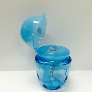 DELI TWO HOLE SHARPENER W/ CONTAINER